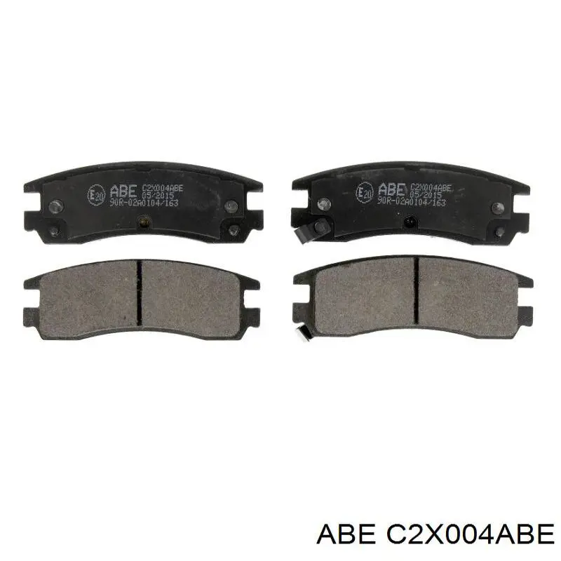C2X004ABE ABE колодки тормозные задние дисковые