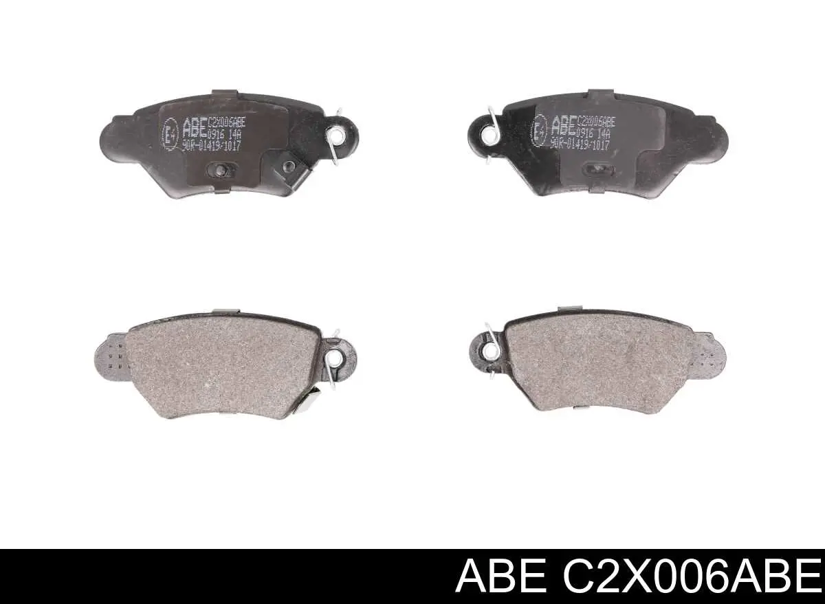 C2X006ABE ABE колодки тормозные задние дисковые