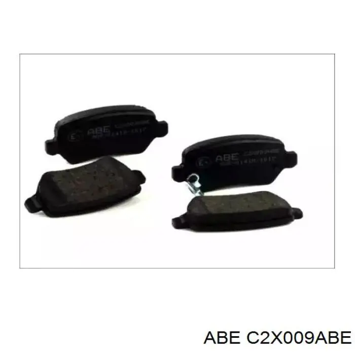 C2X009ABE ABE колодки тормозные задние дисковые