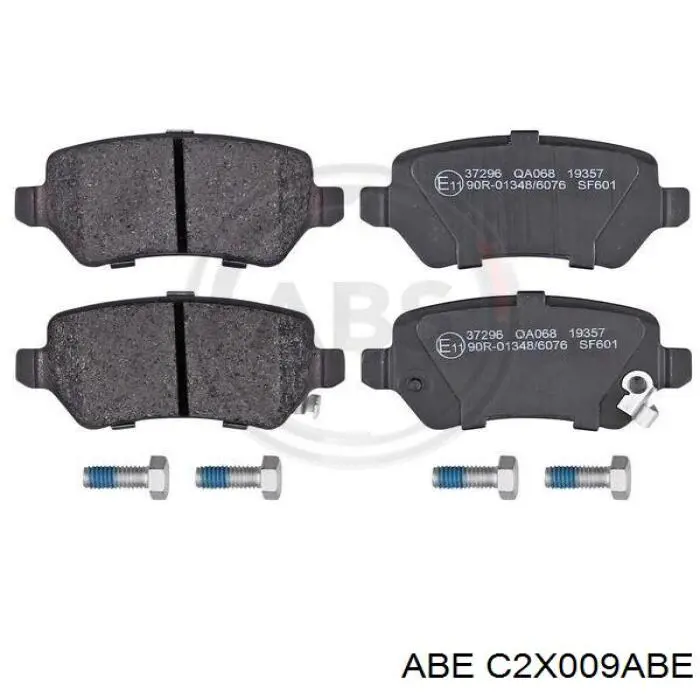 Купить C2X009ABE ABE Колодки тормозные задние, дисковые