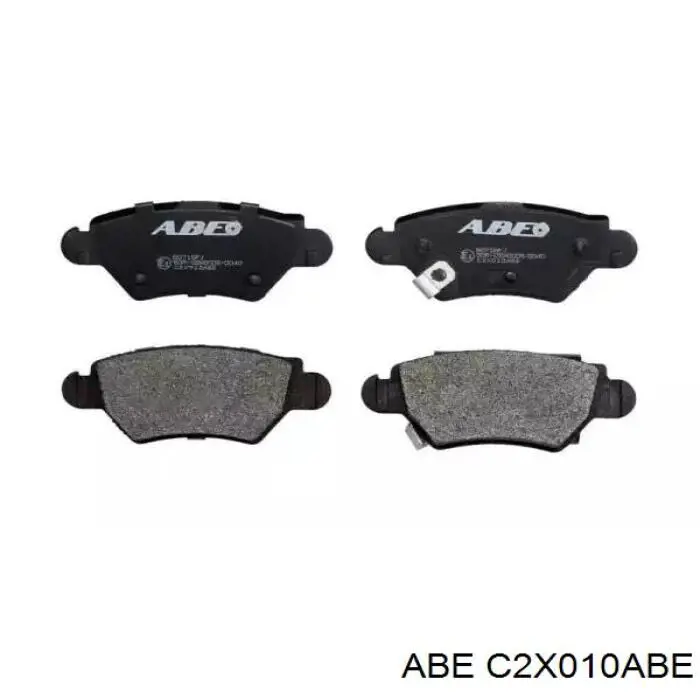 C2X010ABE ABE колодки тормозные задние дисковые