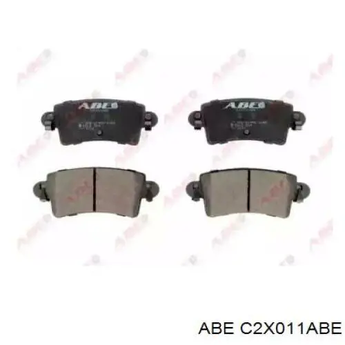 Купить C2X011ABE ABE Колодки тормозные задние, дисковые