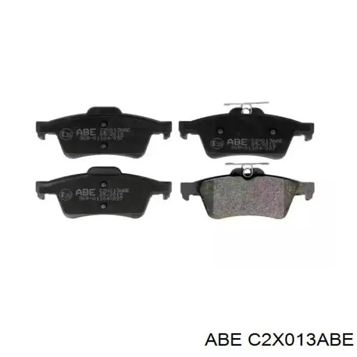 C2X013ABE ABE колодки тормозные задние дисковые