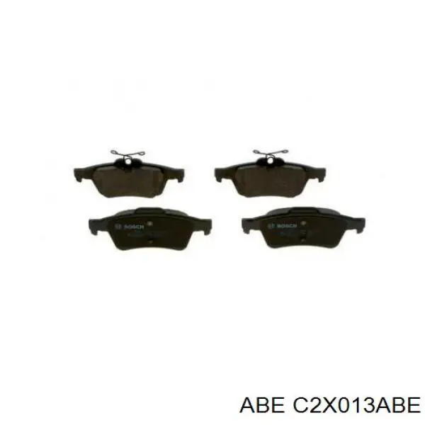 Купить C2X013ABE ABE Колодки тормозные задние, дисковые