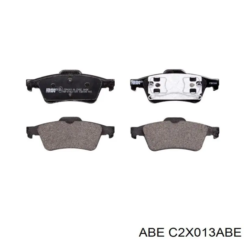Задние тормозные колодки C2X013ABE ABE
