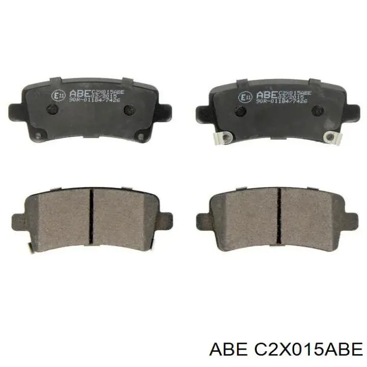 Колодки гальмові задні, дискові C2X015ABE ABE