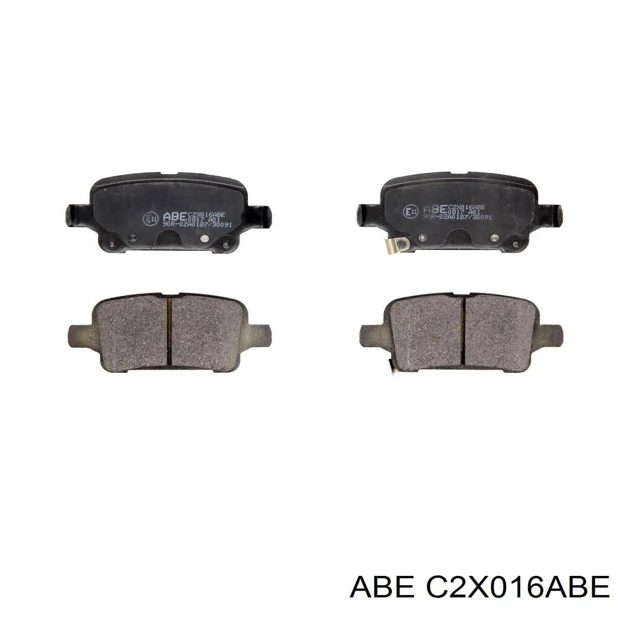 C2X016ABE ABE задние тормозные колодки