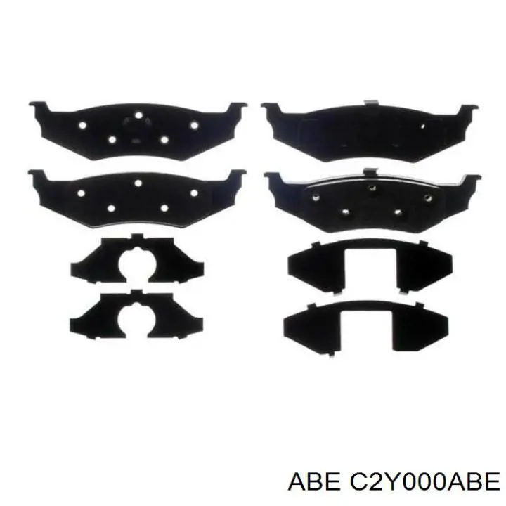 Купить C2Y000ABE ABE Колодки тормозные задние, дисковые