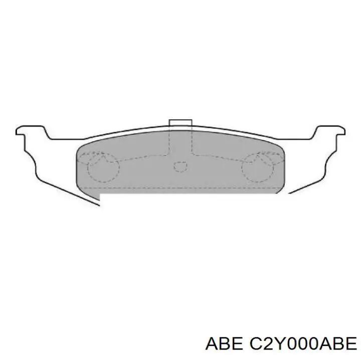 Задние тормозные колодки C2Y000ABE ABE