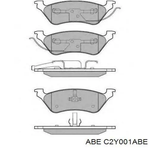 Задние тормозные колодки C2Y001ABE ABE