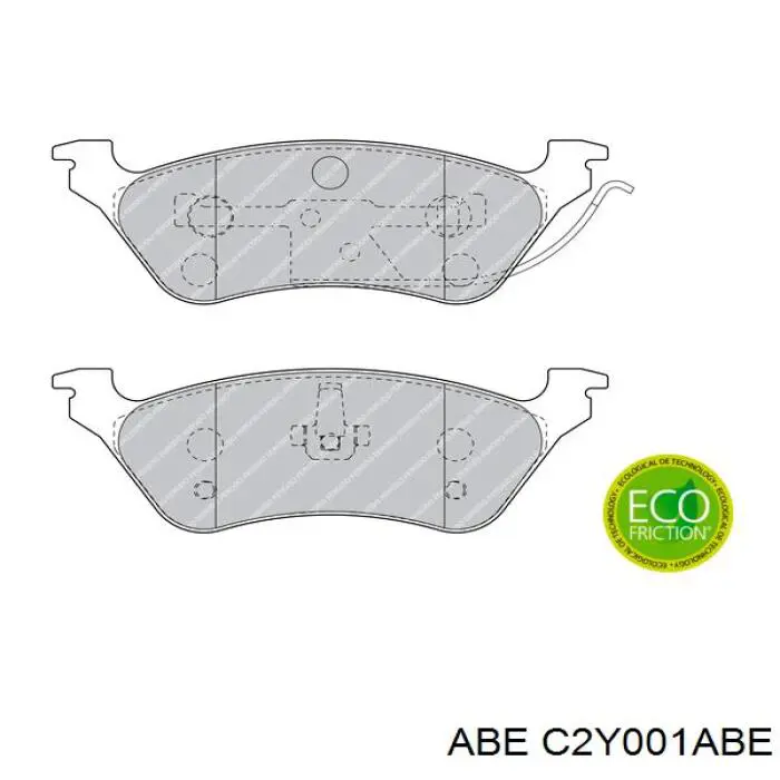 Колодки дисковые  ABE C2Y001ABE цена, от 21.96 USD