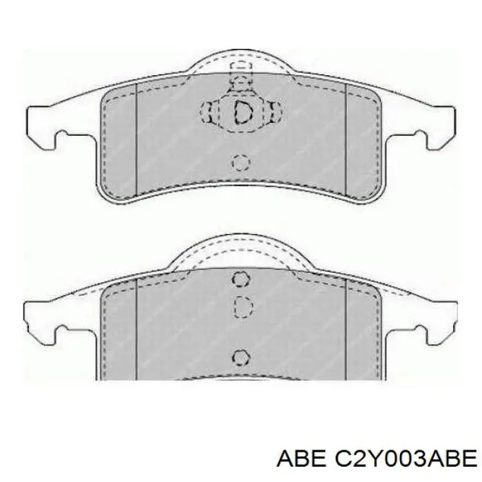 Колодки дисковые  ABE C2Y003ABE цена, от 19.96 USD