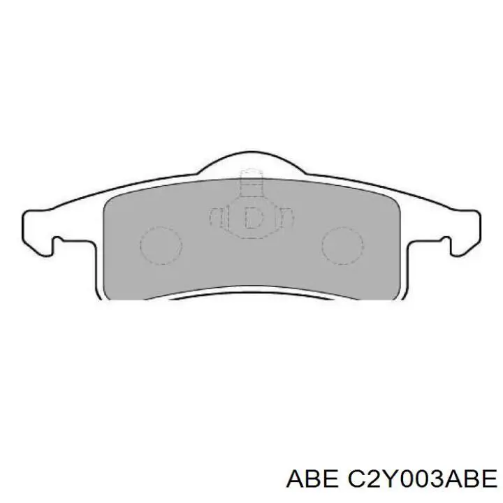 Купить C2Y003ABE ABE Колодки тормозные задние, дисковые