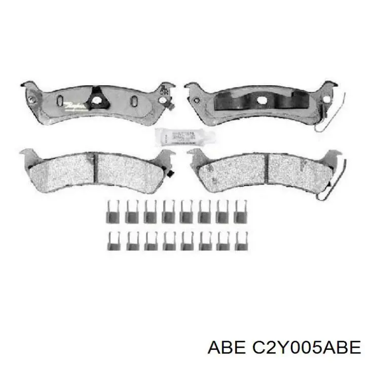 Купить C2Y005ABE ABE Колодки тормозные задние, дисковые