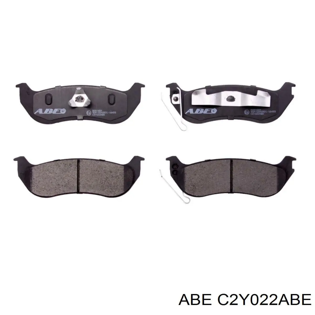 C2Y022ABE ABE колодки тормозные задние дисковые