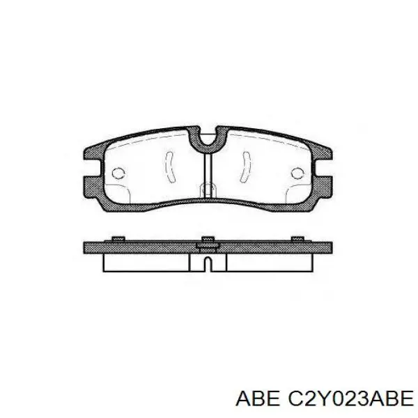 Задние тормозные колодки C2Y023ABE ABE