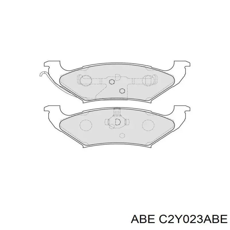 Купить C2Y023ABE ABE Колодки тормозные задние, дисковые