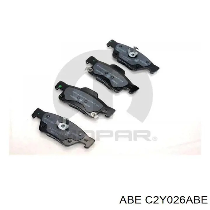 Купить C2Y026ABE ABE Колодки тормозные задние, дисковые