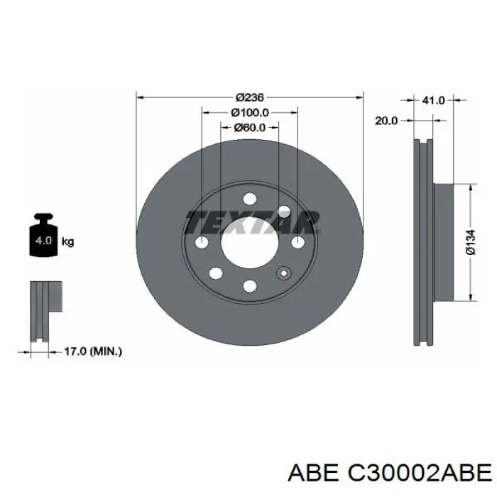 Купить C30002ABE ABE Ротор тормозной