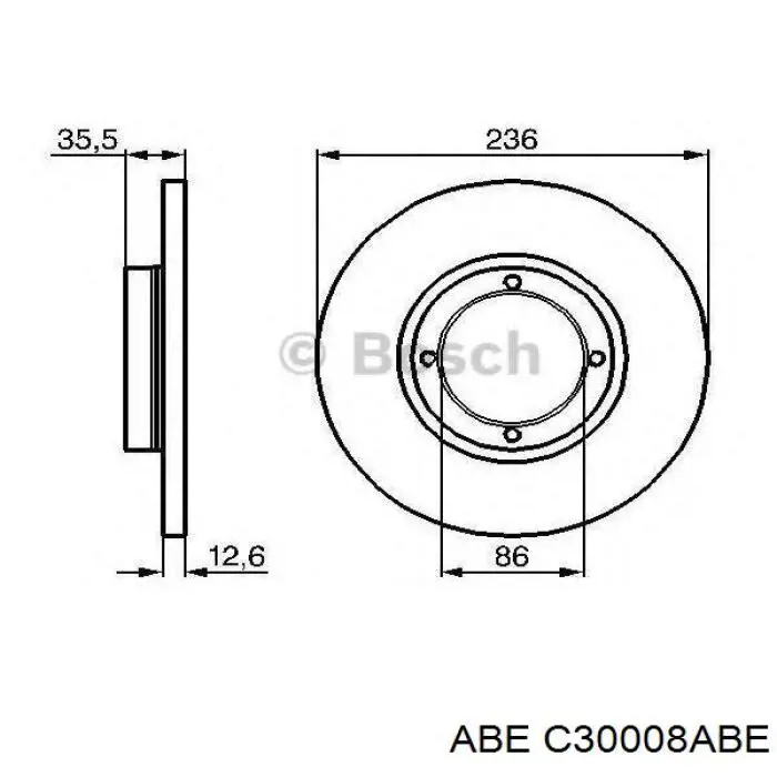 Купить C30008ABE ABE Ротор тормозной