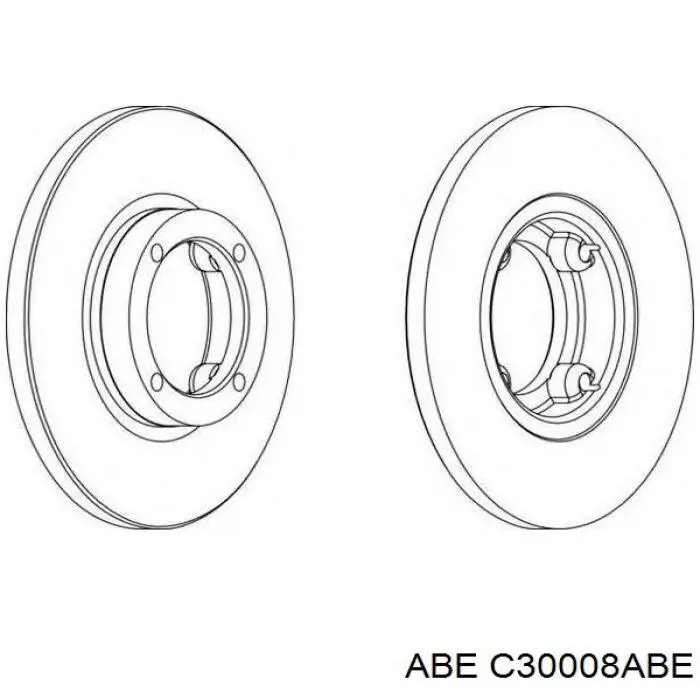 Передние тормозные диски C30008ABE ABE