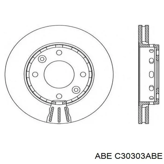 Купить C30303ABE ABE Ротор тормозной