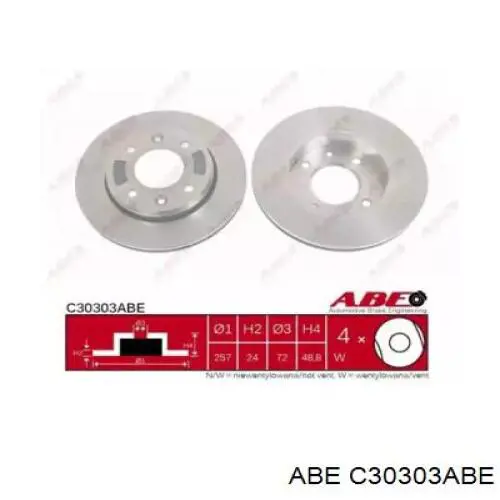 C30303ABE ABE тормозные диски