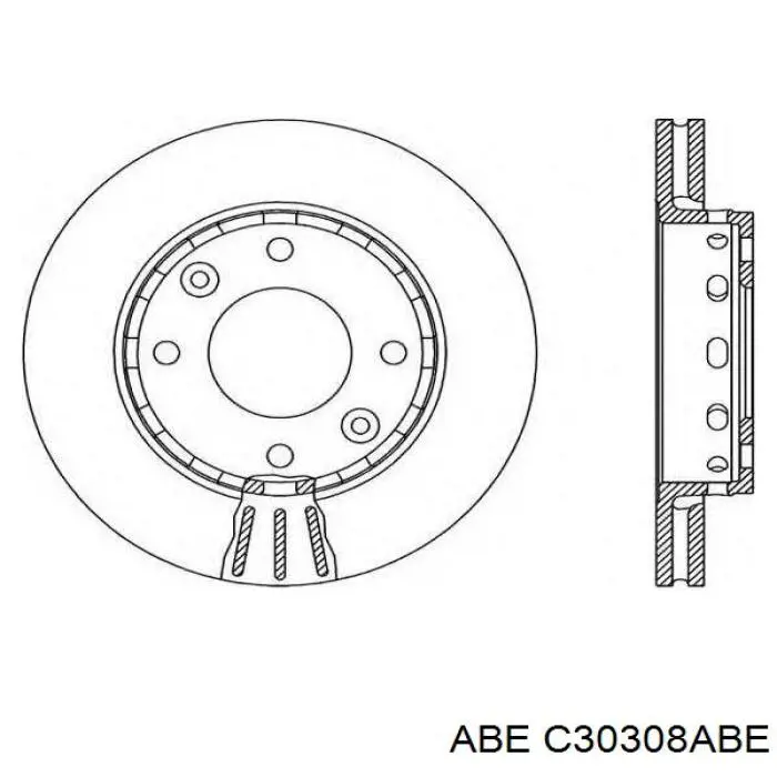 Купить C30308ABE ABE Ротор тормозной