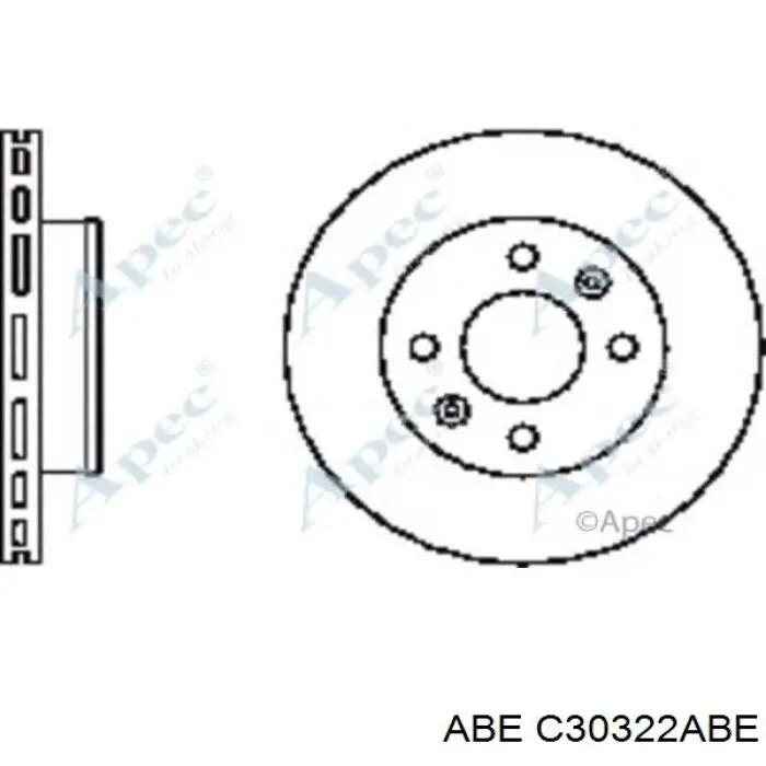 Передний тормозной диск ABE C30322ABE