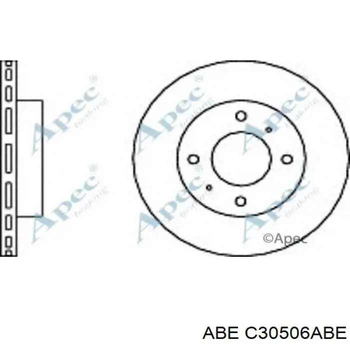 C30506ABE ABE Диск тормозной передний