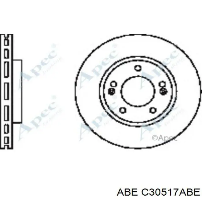 C30517ABE ABE Диск тормозной передний