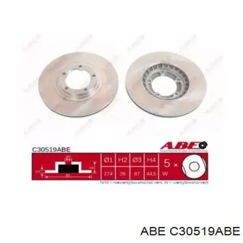 C30519ABE ABE тормозные диски