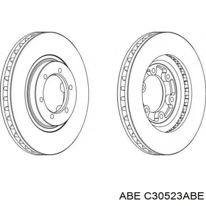 Передний тормозной диск ABE C30523ABE