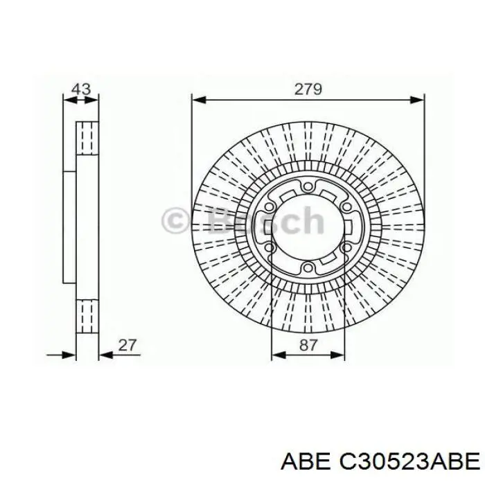 Купить C30523ABE ABE Ротор тормозной
