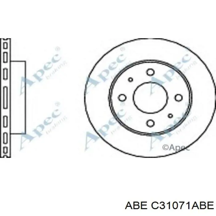 Передний тормозной диск ABE C31071ABE