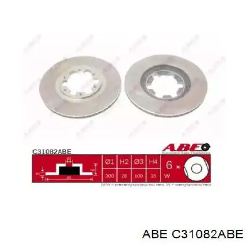 C31082ABE ABE тормозные диски