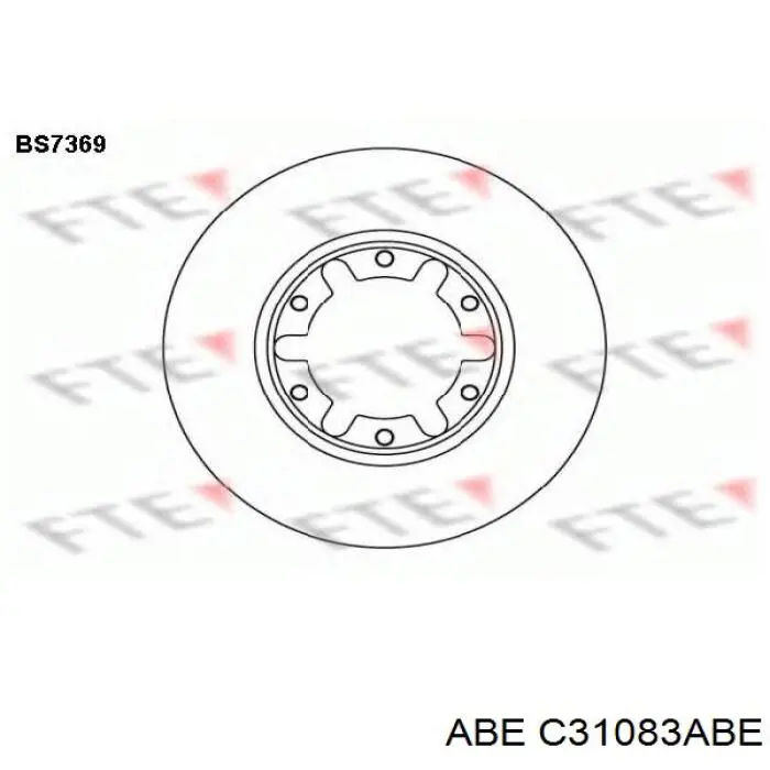 Передний тормозной диск ABE C31083ABE