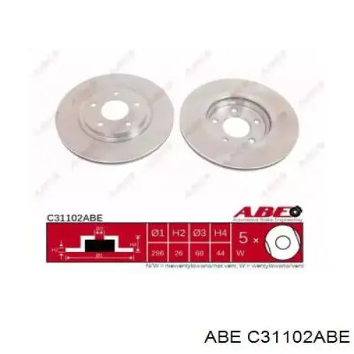 Купить C31102ABE ABE Ротор тормозной
