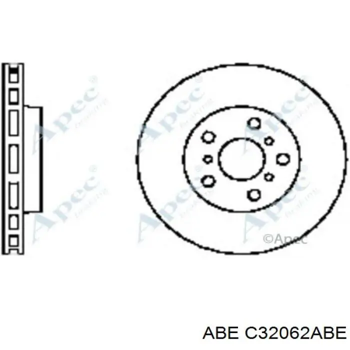 C32062ABE ABE Диск тормозной передний