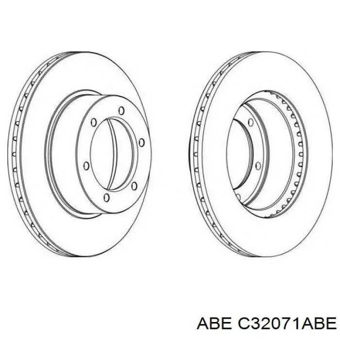 C32071ABE ABE Диск тормозной передний