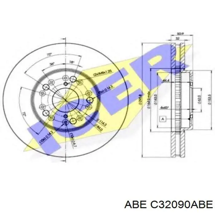 Купить C32090ABE ABE Ротор тормозной