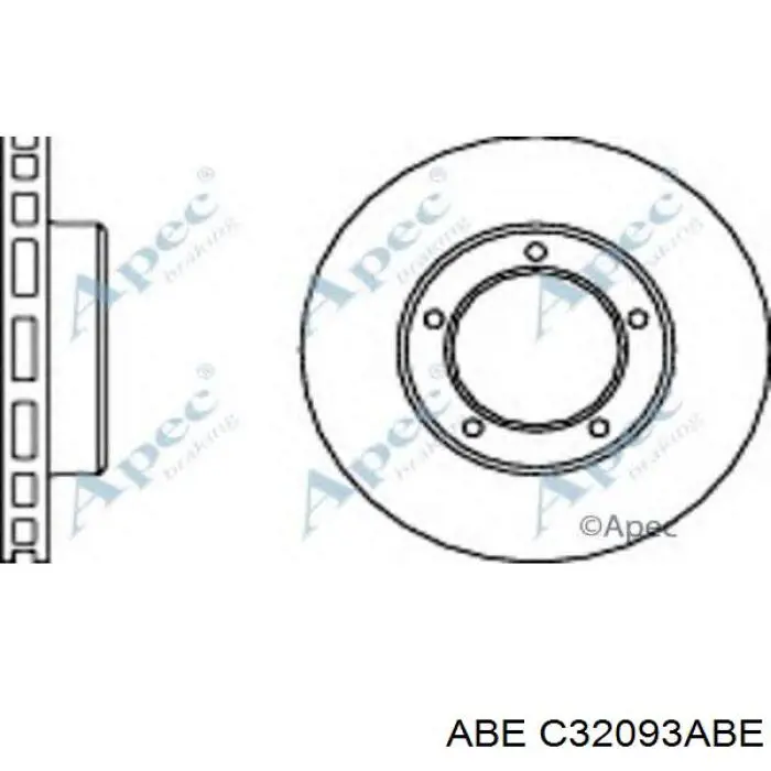 C32093ABE ABE Диск тормозной передний