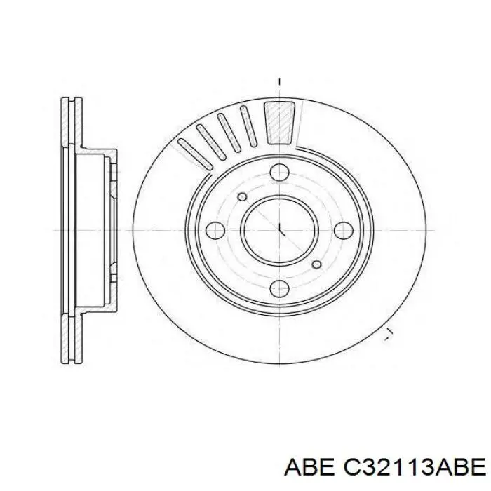 Передние тормозные диски C32113ABE ABE