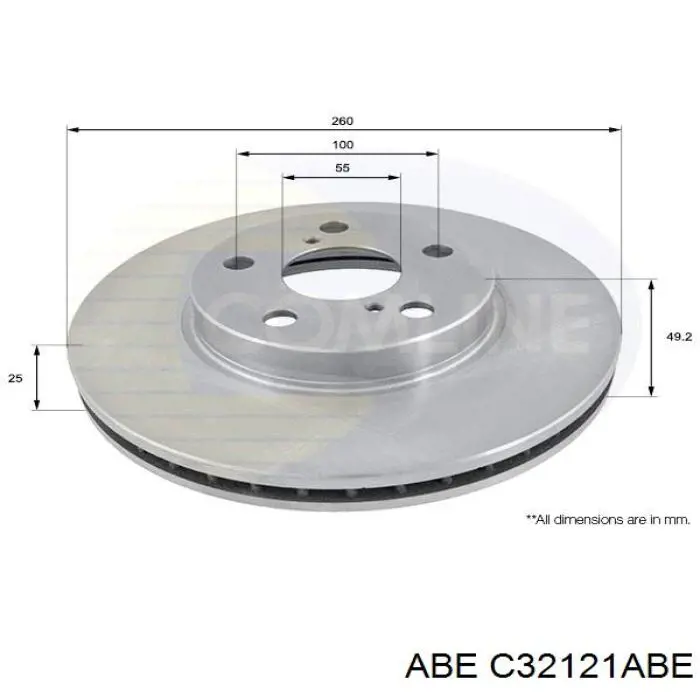 Купить C32121ABE ABE Ротор тормозной