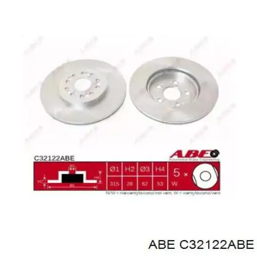 Купить C32122ABE ABE Ротор тормозной