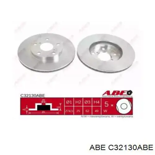 Купить C32130ABE ABE Ротор тормозной