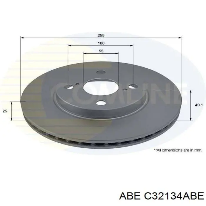 Передние тормозные диски C32134ABE ABE