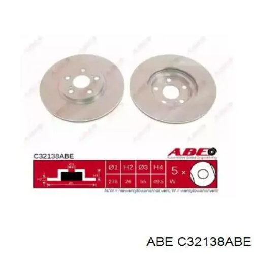 Купить C32138ABE ABE Ротор тормозной