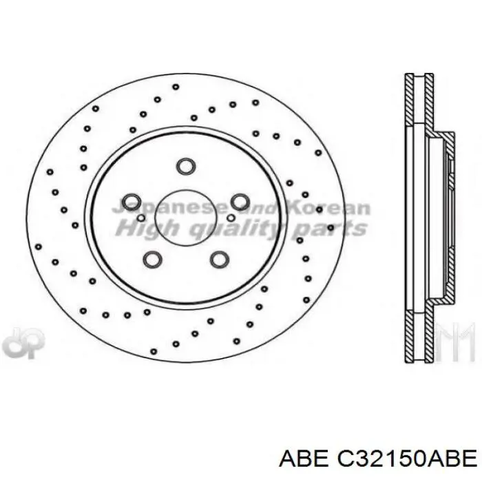 Передний тормозной диск ABE C32150ABE
