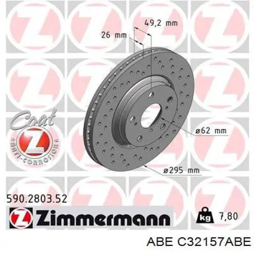 Купить C32157ABE ABE Ротор тормозной